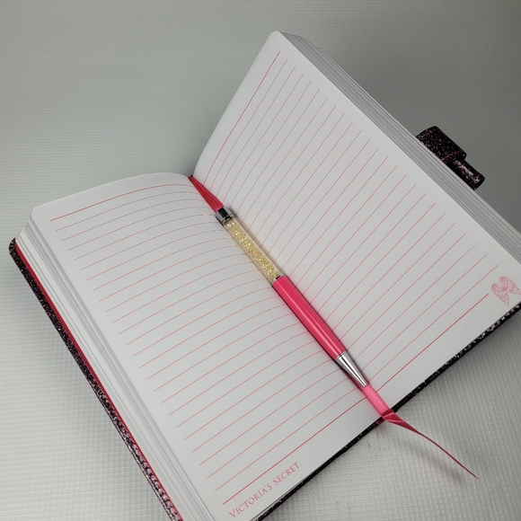 NWT Vintage Victoria's Secret Limited Edition Notebook Journal & Pen Glitter - Picture 10 of 11